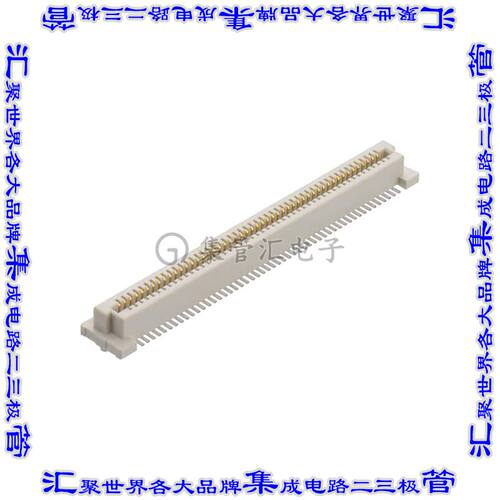 M58-2801042R 板对板连接器100POS插座外罩触点2排0.8mm表贴SMD镀
