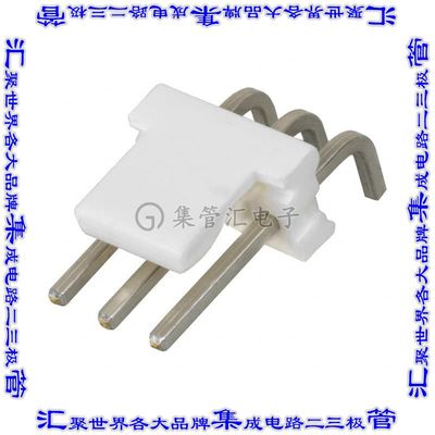 640389-3 针座连接器3POS接头3.96mm公形插针通孔直角锡