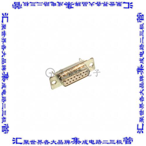 DA15S064HTLF 连接器15POS插座母插口2排D-Sub自由悬挂