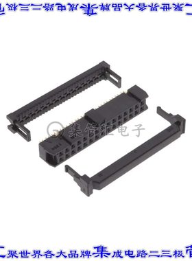 HIF3BA-30D-2.54R(63) 矩形连接器30POS插口2排2.54mm母插口黑色I