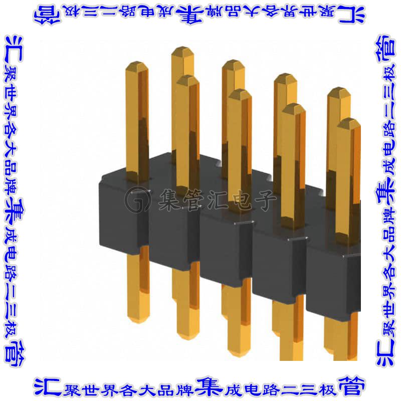 NRPN202PAEN-RC 针座连接器40POS接头2排2mm公形插针通孔直针镀金