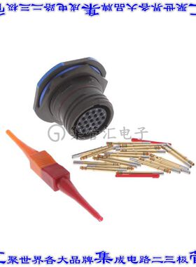 D38999/24WD19SN 圆形连接器19POS插座母插口压接镀金面板安装