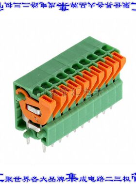 1791813 线对板连接器1POS接线端子通孔垂直带板