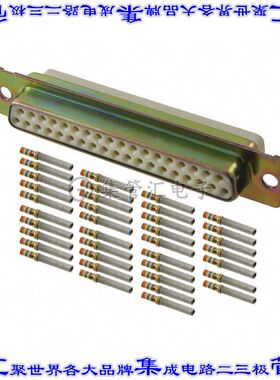 DCMAM-37S 连接器37POS插座母插口2排D-Sub面板安装