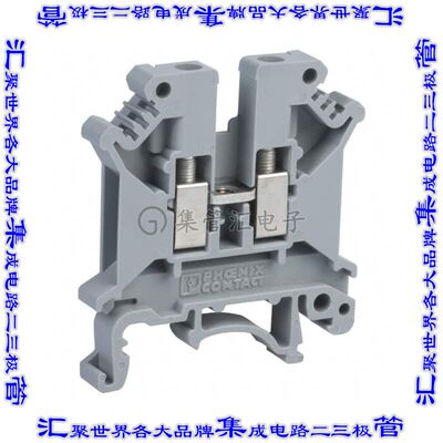 3004362 端子块连接器2POS馈通式6.2mm灰色10-30AWG