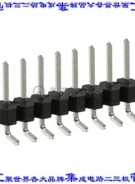 PEC08SBAN 针座连接器8POS分离式2.54mm公形插针通孔直角锡
