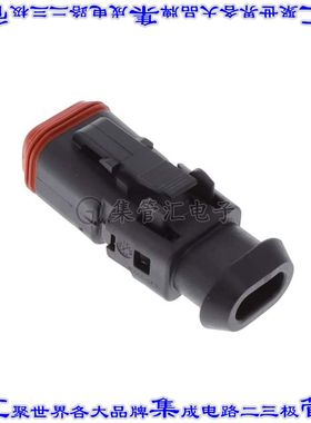 DT06-2S-TN82 矩形连接器外壳2POS插头母形插口黑色自由悬挂