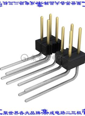 PBC08DBDN 针座连接器16POS分离式2排2.54mm公形插针通孔直角镀金