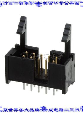 104313-1 针座连接器10POS接头2排2.54mm公形插针通孔直针镀金