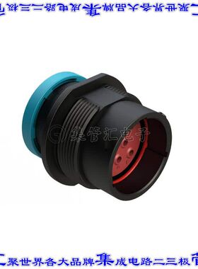 AHDP04-18-08PR-BRA 圆形连接器8POS插座外壳用于公插针黑色面板