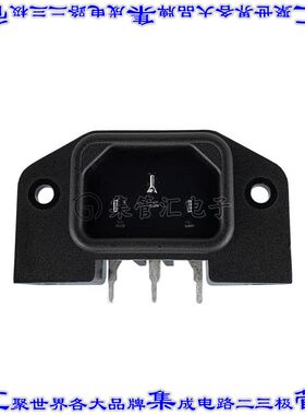 703W-00/54 电源接入连接器3POS插座公型片状插脚IEC320-C14面板