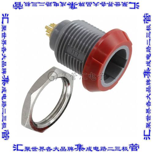 PLB4G220007 圆形连接器7POS插座母插口焊杯镀金面板安装