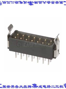 M80-8673405 针座连接器34POS接头2排2mm公形插针通孔直针镀金