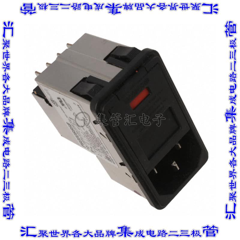 PS000SS6B 电源接入连接器3POS插座公插片模块IEC320-C14面板安装