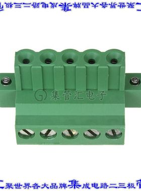 796858-5 端子块连接器5POS插头母插口5mm绿色自由悬挂