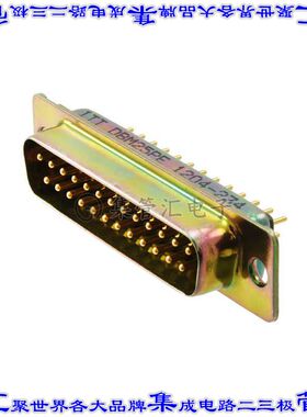 DBM-25P-E 连接器25POS插头公引脚2排D-Sub面板安装通孔