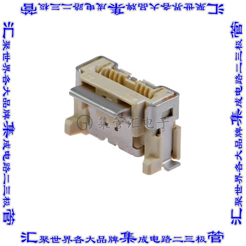 IMSA-11600S-10D-GFN4 连接器10POS FFC/FPC 0.5mm触头垂直单侧表