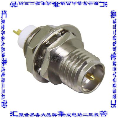 CONREVSMA004 同轴连接器RP-SMA插座公插针焊杯50欧姆面板安装