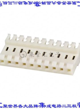 4-640602-0 矩形连接器10POS插座3.96mm母插口白色IDC锡自由悬挂