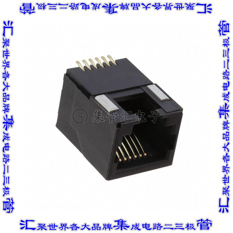 MTJ-66WAX1 接插件连接器MODULAR JACK 6P6C