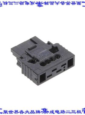 384528-E 矩形连接器4POS插座1.27mm母插口黑色IDC自由悬挂直角