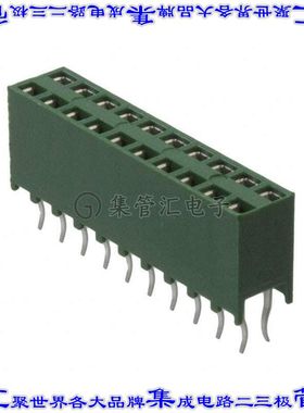1-215309-0 针座连接器20POS插座2排2.54mm母形插口通孔直针镀金
