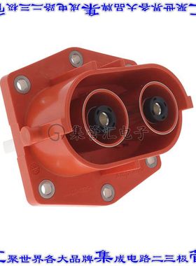 UPCR022BLS1 矩形连接器2POS插座36mm母插口橙色螺钉面板安装