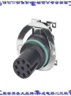 1412262 圆形连接器8POS插件母插口焊接镀金表面贴装