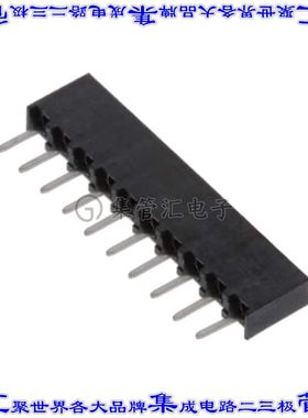 1-2314878-0 针座连接器10POS插座2mm母形插口通孔直针镀金