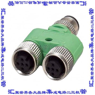 1683468 连接器adapter适配器 配电器Y形公引脚 至 母插口