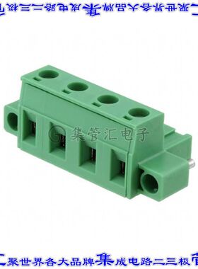 1858785 端子块连接器4POS插头母插口7.62mm绿色自由悬挂