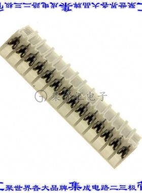 4-643814-4 矩形连接器14POS插座2.54mm母插口白色IDC锡自由悬挂