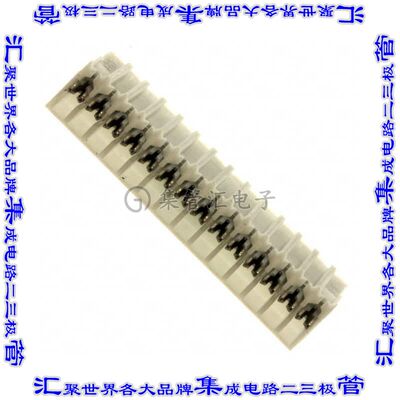 4-643814-4 矩形连接器14POS插座2.54mm母插口白色IDC锡自由悬挂
