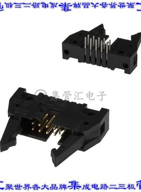 5499786-1 针座连接器10POS接头2排2.54mm公形插针通孔直角镀金