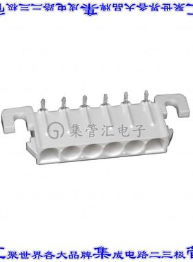 640583-1 针座连接器6POS接头6.35mm公形插针通孔直角锡