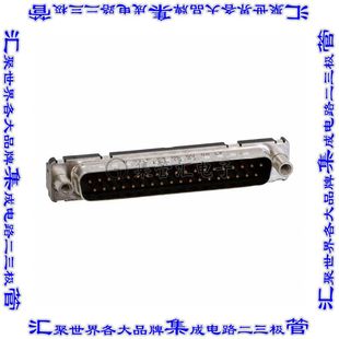 D37P24A6GV00LF Sub通孔 连接器37POS插头公引脚2排D
