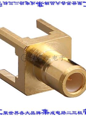 CONSMB001-G 同轴连接器SMB插孔公引脚焊接50欧姆通孔