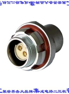 MMI-M0RS102P-IP68 圆形连接器2POS插座母插口焊接镀金面板安装通