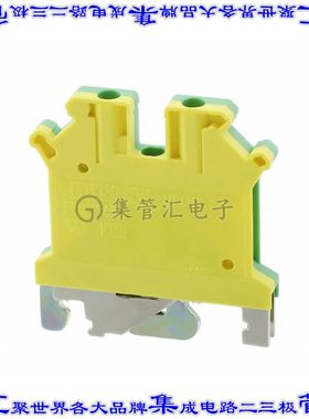 3000611 端子块连接器2POS接地地面5.2mm绿色黄色12-30AWG