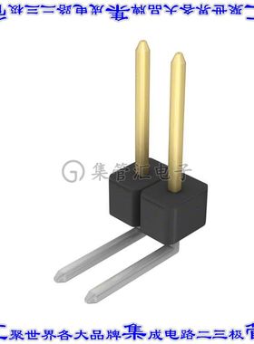 PBC02SGBN 针座连接器2POS分离式2.54mm公形插针通孔直角镀金