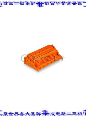 231-710/037-000 端子块连接器10POS插头母插口7.62mm橙色自由悬