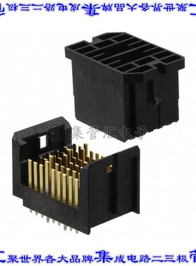 10116601-101LF 背板连接器54POS接头公引脚1.4mm通孔黑色