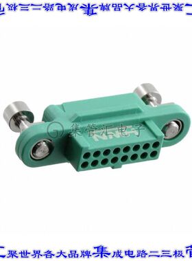 G125-2241696F1 矩形连接器外壳16POS插座2排1.25mm母形插口绿色