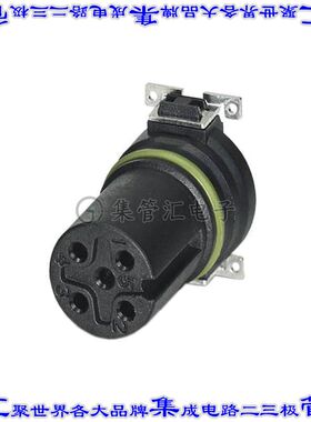 1411937 圆形连接器5POS插件母插口焊接镀金表面贴装