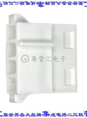 770827-1 矩形连接器外壳4POS插头5.08mm母形插口白色自由悬挂