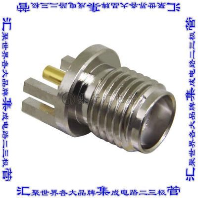 CONSMA003.031 同轴连接器SMA插座母插槽焊接50欧姆板边缘