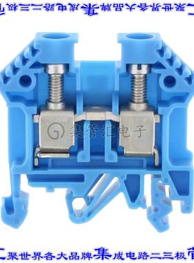 1005.5 端子块连接器2POS馈通式8.0mm蓝色6-22AWG