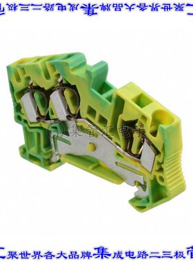 3031678 端子块连接器3POS接地地面6.2mm绿色黄色10-28AWG