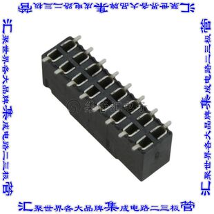 963216-2000-AR-PR 针座连接器16POS插座2排2.54mm母形插口表贴SM