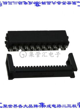 D89120-0031HK 矩形连接器20POS插座2排2.54mm母插口灰色IDC镀金